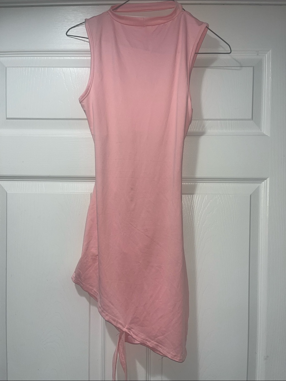 SHEIN Light Pink Sleeveless Asymmetrical Dress